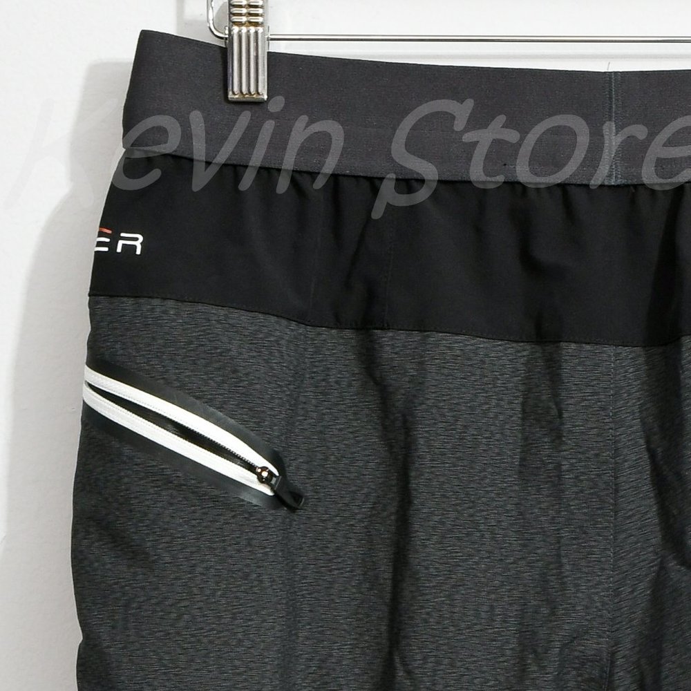 Spyder Men's Proweb Stretch Zippered Pockets Active Shorts BLACK - Picture 9 of 13